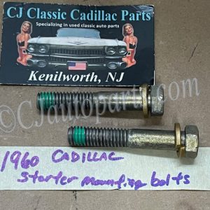 OEM 1959 1960 CADILLAC 390 ENGINE STARTER MOTOR MOUNTING BOLTS ~ SET OF 2